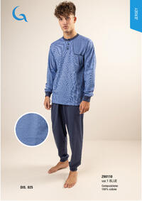 PIGIAMA UOMO M/L Z60110 Tellini S.r.l. Wholesale Clothing